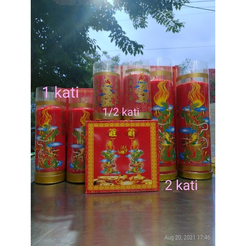 SALE LILIN MERAH 1/2 KATI TINGGI 10 CM