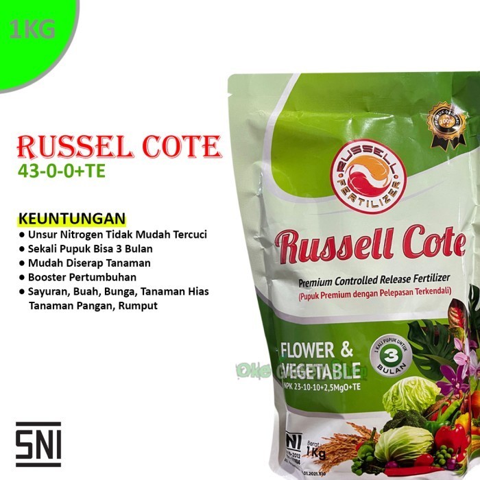SALE 1 KG - PUPUK NPK RUSSEL COTE 23-10-10 SLOW RELEASE