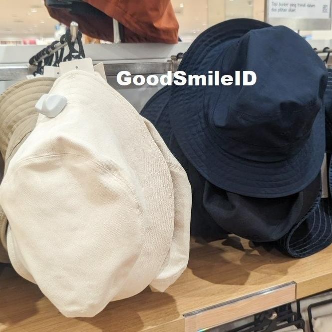 Topi Bucket Uv Protection Pria Wanita Lebar Hat Jastip Uniqlo Sale