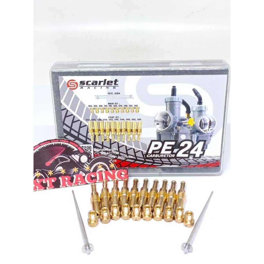 Powerjet Pj Mj Mainjet Set Karbu Karburator Pe 24 26 28 By Scarlet