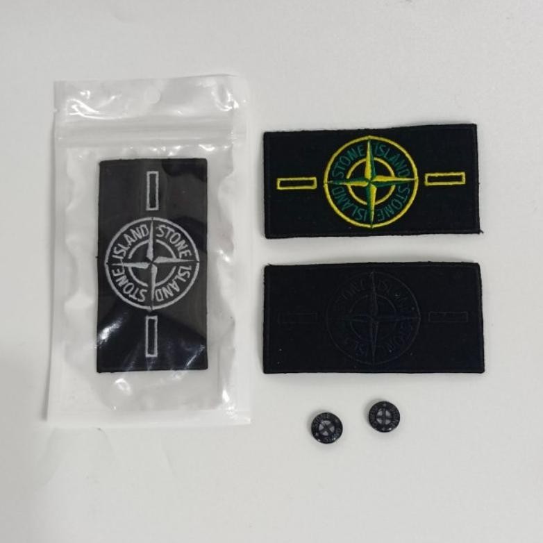 CXV-38 Emblem Patch Bordir Casual Stone Island Kancing Logo Sale