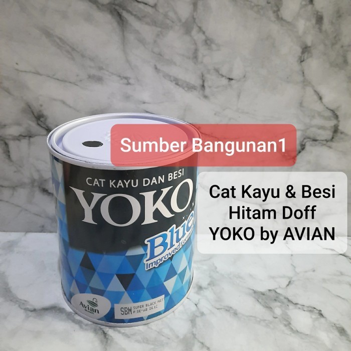 Cat Kayu Dan Besi Hitam Doff Dop Super Black Matt Yoko By Avian