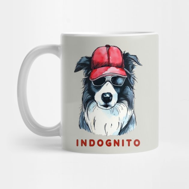 Mug Kopi Border Collie Indognito Border Collie Indognito Coffee Mug