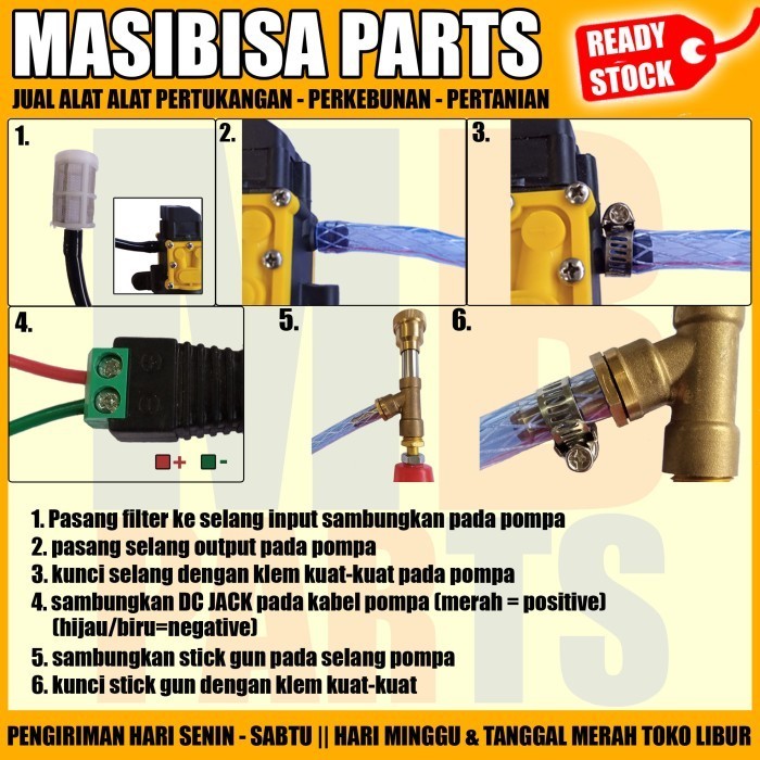 Paket Cuci Motor / Ac / Jet Wash / Mesin Steam Dinamo Pump + Stick