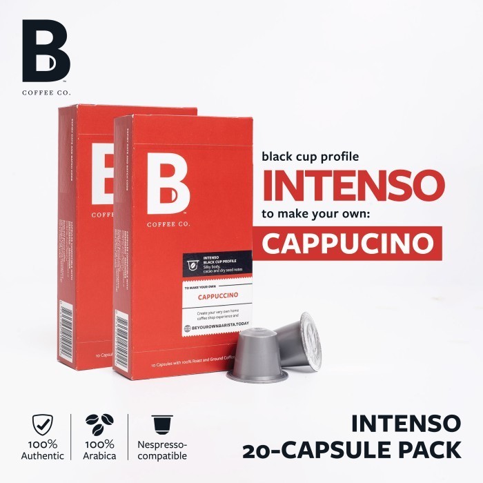 

B Coffee Co. Duo 2 Packs Nespresso Compatible Coffee Capsules