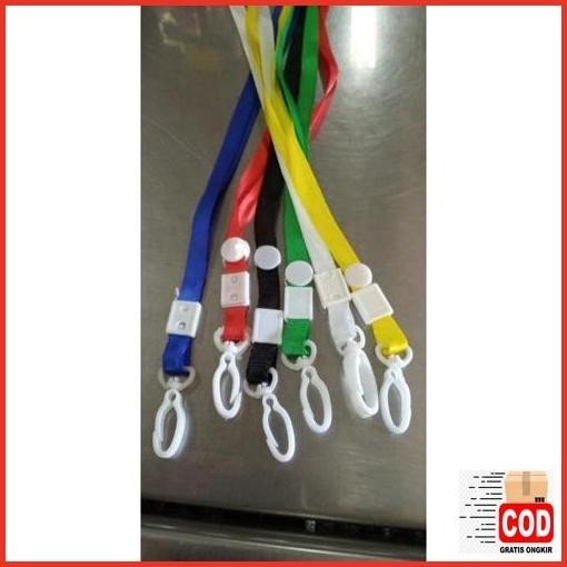 Serba Murah Tali Kalung Name Tag Id Card Plastik (Model Kail) Good Quality