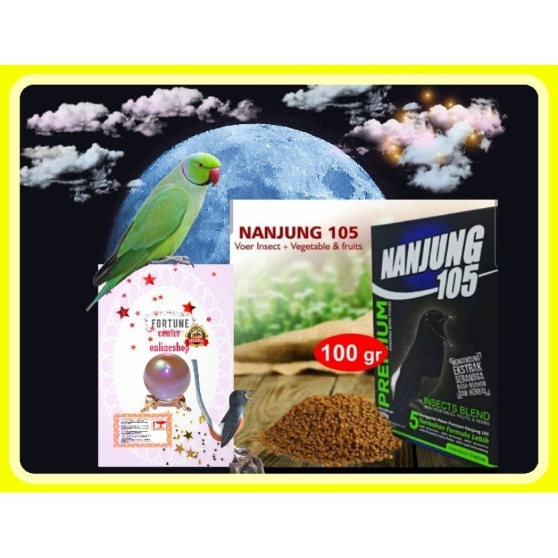 100 GR NANJUNG 105 VOER BURUNG MURAI KACER CUCAK IJO ANIS SEMUA BURUNG BY EBOD JAYA