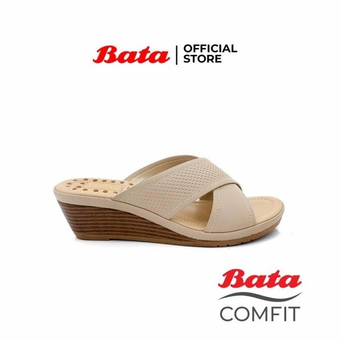Bata Comfit Sandal Wedges Wanita Original 6918697
