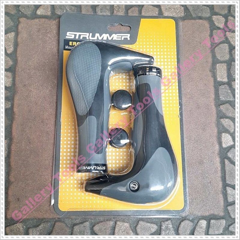 GRIP HANFLAT MTB STRUMMER TANDUK 805 HITAM ABU Sepeda Aksesoris Sparepart
