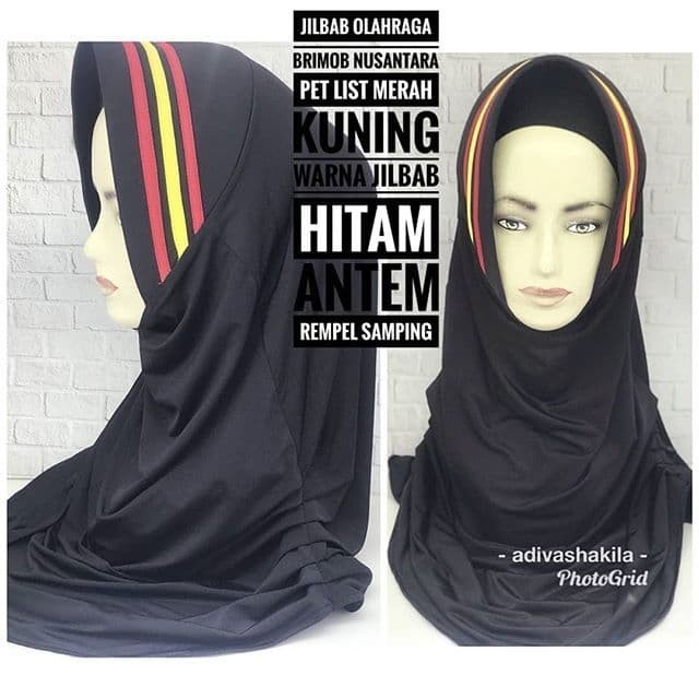 JILBAB OLAHRAGA BHAYANGKARI BRIMOB NUSANTARA