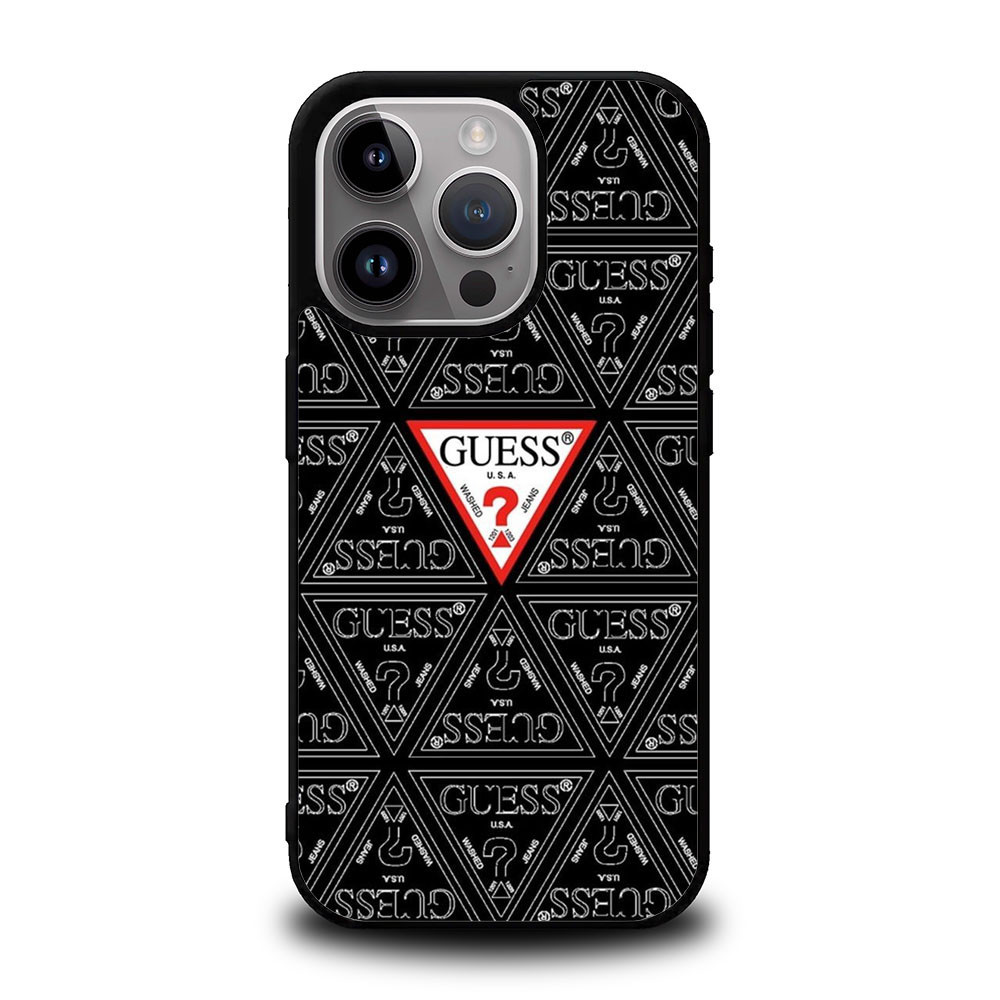 Case Casing iPhone 15 14 13 12 11 Pro Max Plus Mini Guess USA O0003