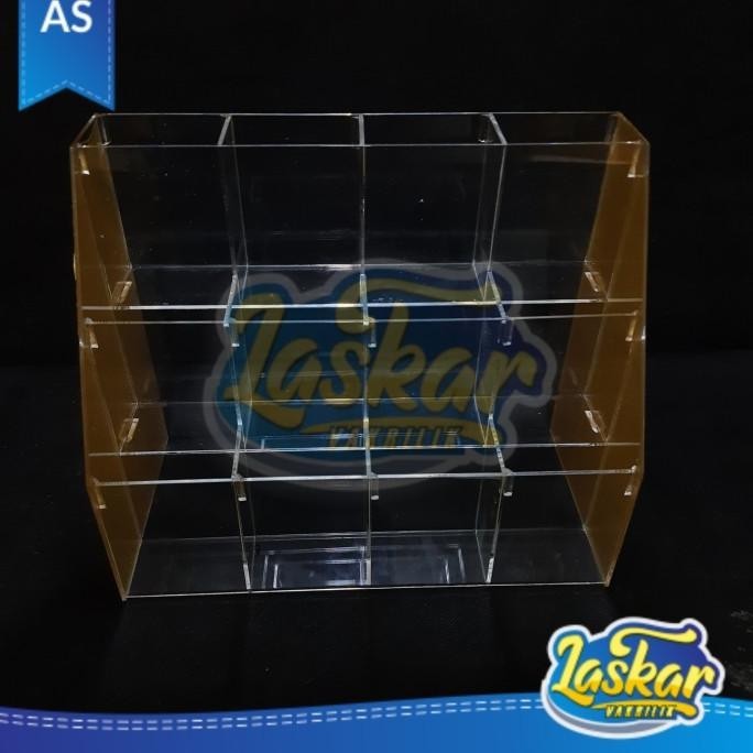 

display rak pulpen acrylic 3 tingkat/acrylic tempat alat tulis