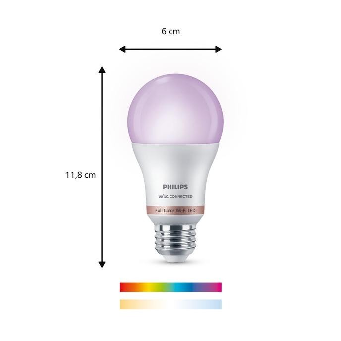 Philips Lampu Bohlam Smart WiFi LED 8W With Bluetooth Color RGB