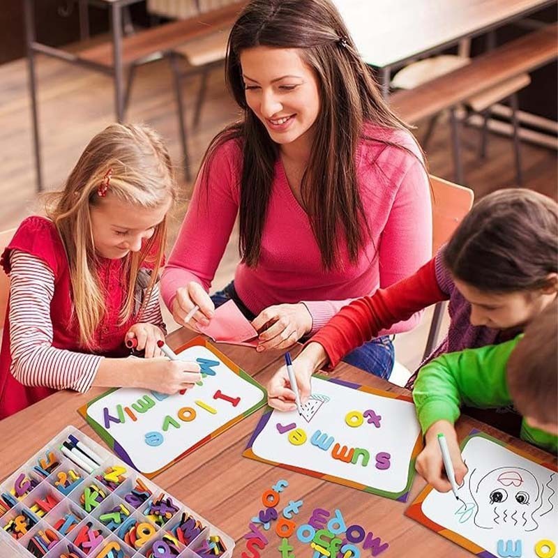 1 Set Abjad Dan Angka Edukasi Magnet Kayu Huruf Abc Untuk Belajar Anak Warni Mainan Edukasi Anak