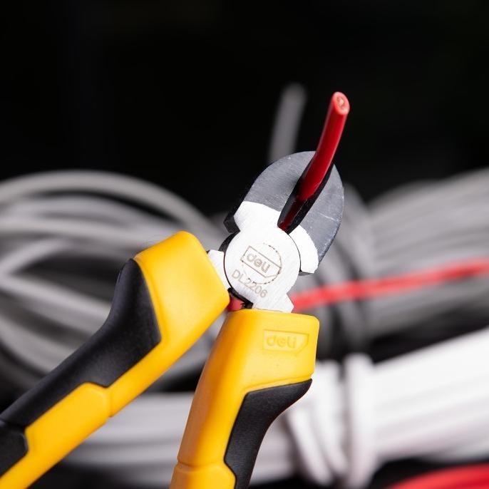 Deli Tang Set - Tang Kombinasi Tang Lancip Tang Potong 1 Set 6 inch