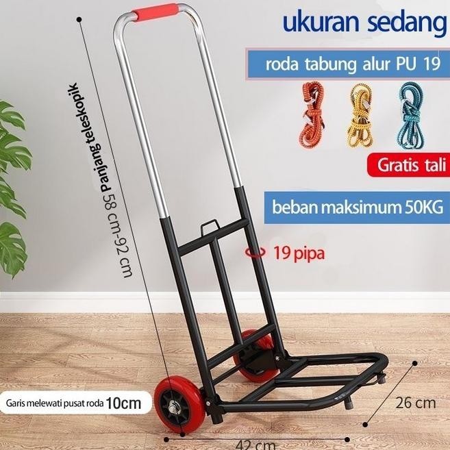 TROLI BARANG LIPAT SERBAGUNA TROLI LIPAT GALON DAN GAS TROLY TROLEY