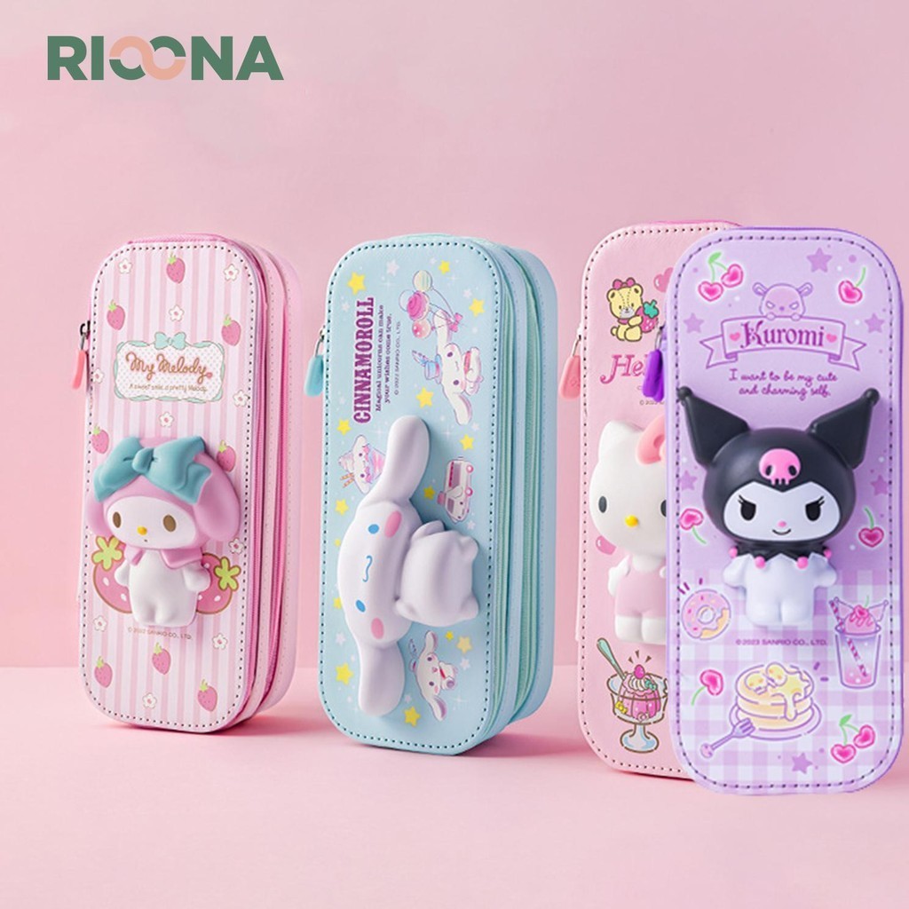 

BACK TO SCHOOL TEMPAT PENSIL SQUISHY SANRIO DUA SUSUN PEN HOLDER SQUISHY DOUBLE DECKER
