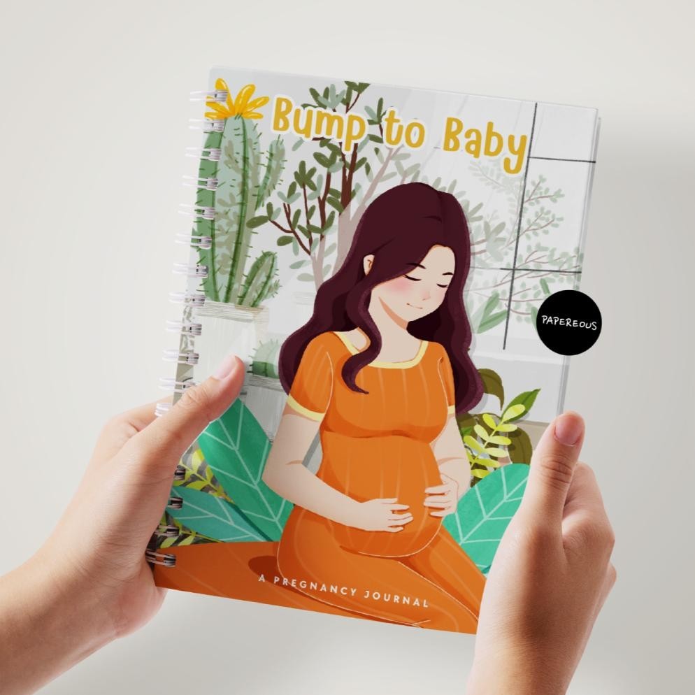 

BACK TO SCHOOL PREGNANCY JOURNAL / PREGNANCY PLANNER / BABY JOURNAL / MEMORY BOOK - ORANGE