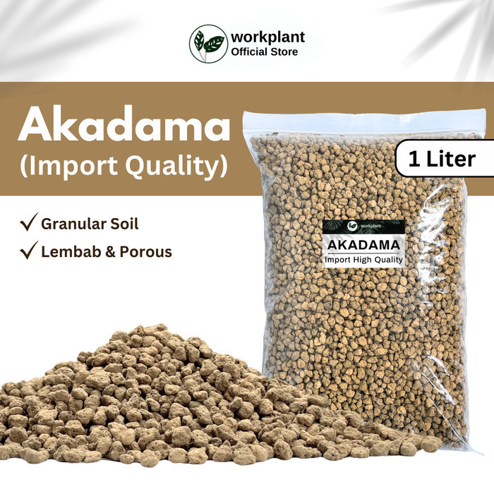 KOMPLIT Akadama Soil - Media Tanam Tanaman Hias Kaktus Sukulen High Quality