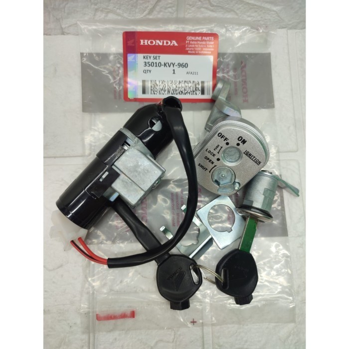 Kunci Kontak Set + Jok Motor/ Key Set Beat Karbu