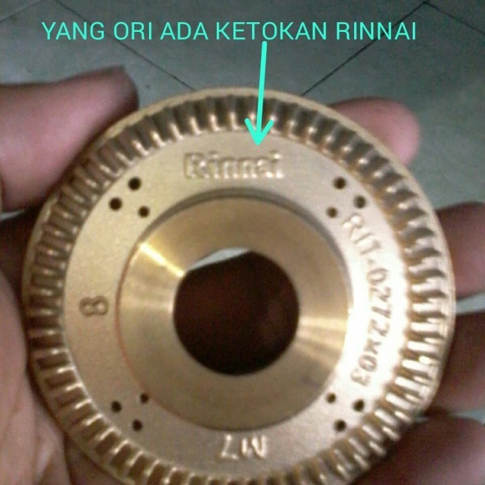Burner Rinnai 100% Ori- Sparepart Kompor Gas Original