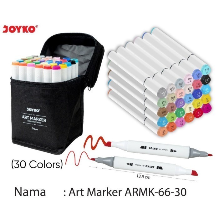 

art marker/spidol gambar anime/spidol warna 30 warna ARMK-66-30