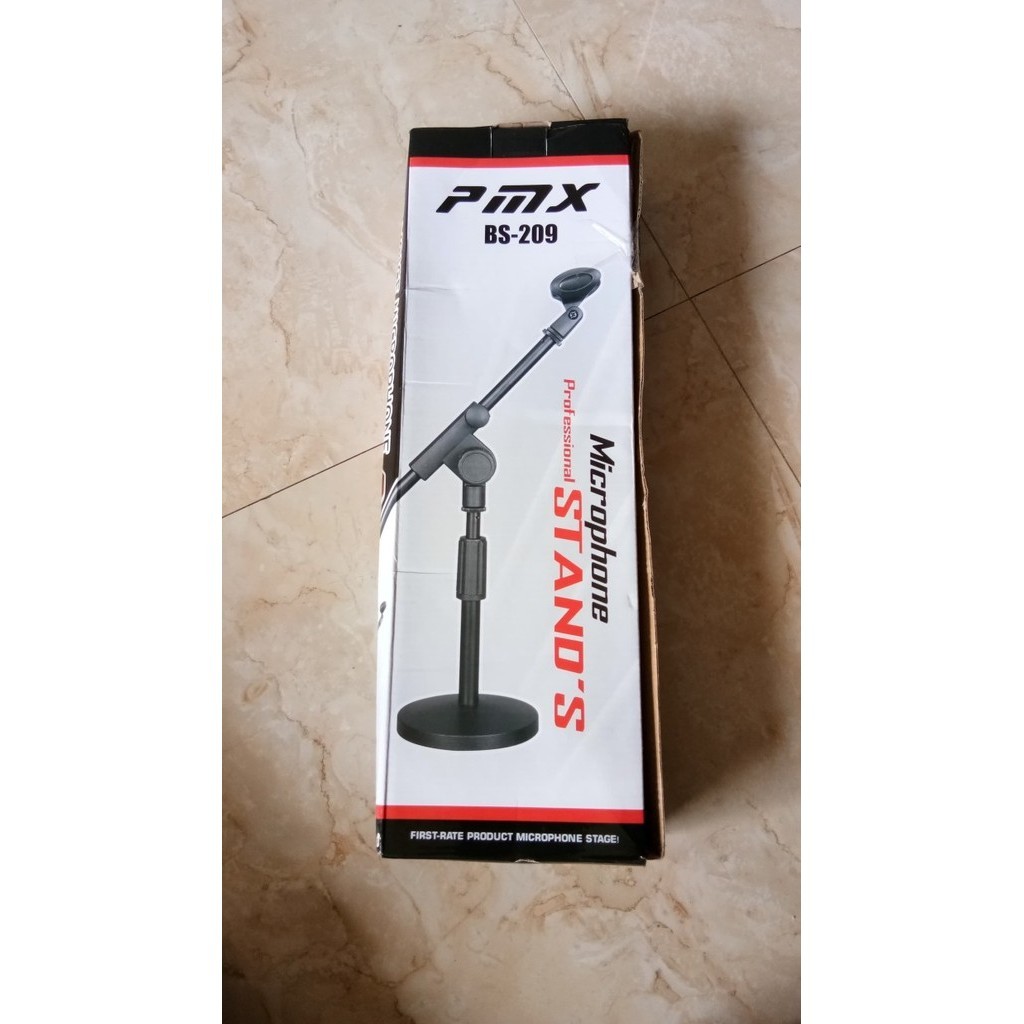 Stand Mic Pmx Bs 203 Pendek Full Besi Dijamin Bagus