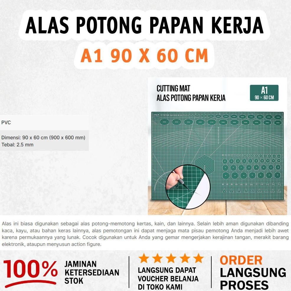 

READY >> WORKING PAD CUTTING MAT ALAS POTONG PAPAN KERJA A1 90 X 60 CM | LANGSUNG KIRIM