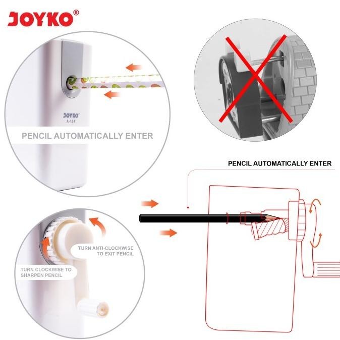 

Sharpener Rautan Serutan Putar Joyko A-154
