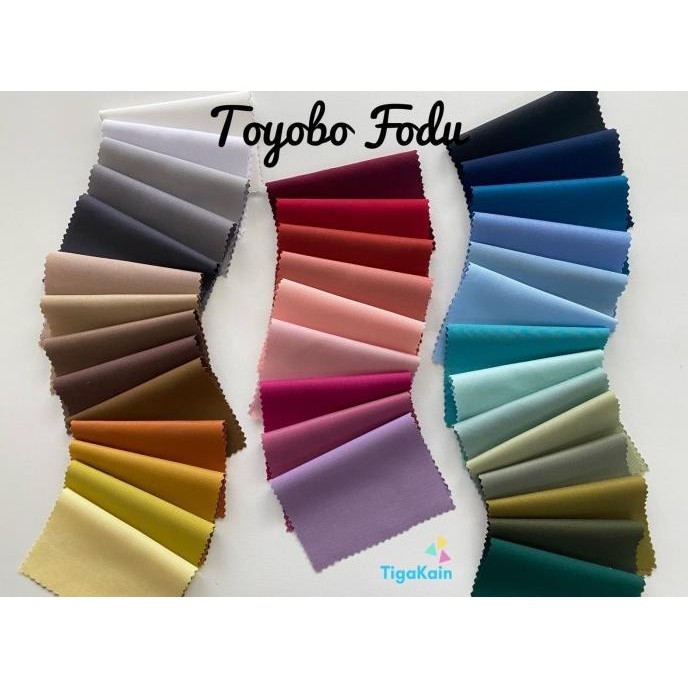 1 Meter Kain Katun Toyobo Fodu Original Import Silky