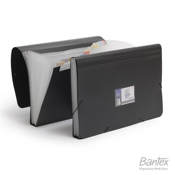 

Bantex Expanding File Folio Black #3601 10