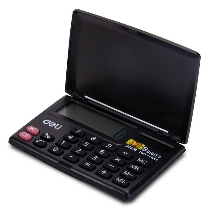 

Deli E39218 Calculator/Kalkulator-Pocket Calculator 8-digit Cover