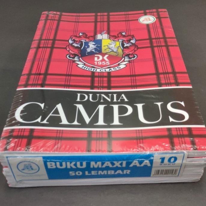 

Buku tulis AA MAXI CAMPUS 50lembar per pak 10buku