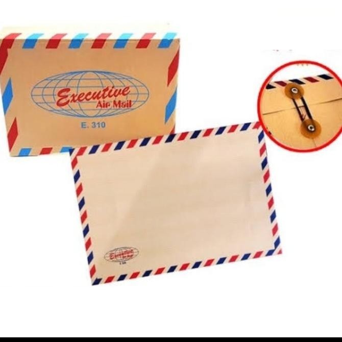 

Amplop Coklat EXECUTIVE Folio Tali 310 Airmail/Map Coklat Lamar Kerja