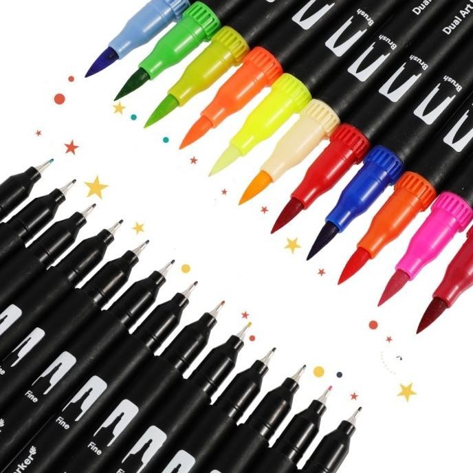 

PEN FINE ART Dual Tip Brush Pens Double head drawing watercolor set