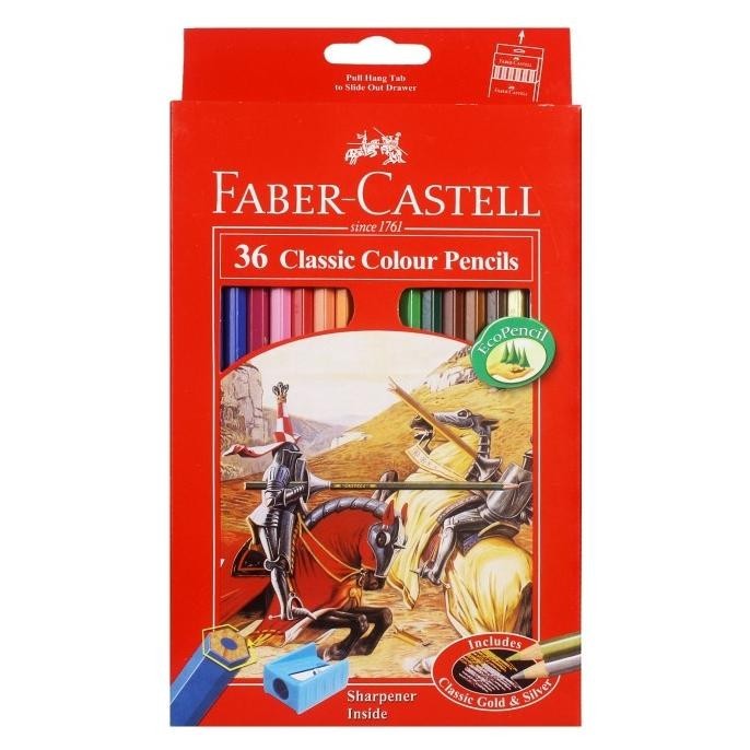 

Pensil Warna Faber Castell 36 Classic / Free Rautan