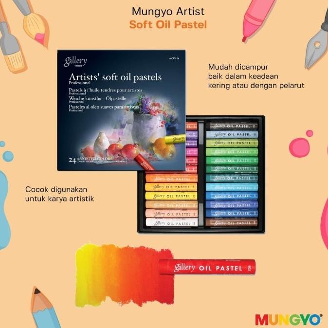 

Mungyo - Artist Soft Oil Pastel/Crayon Minyak 24 PCS