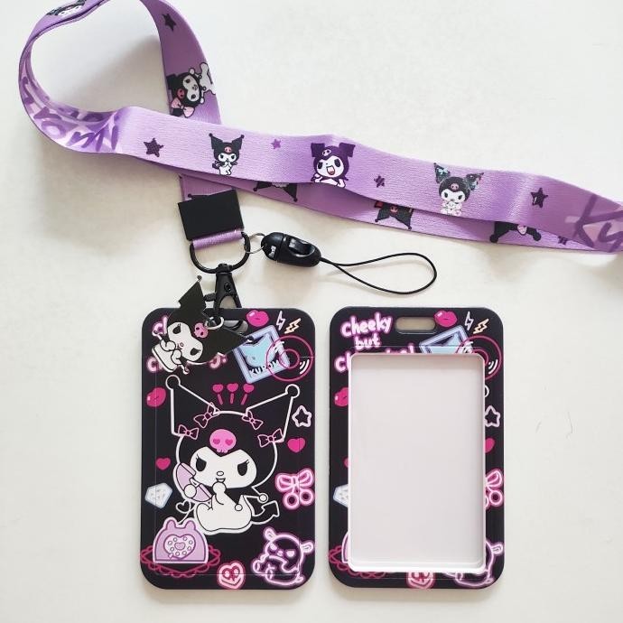 

ID Card Holder Name Tag Lanyard / Kalung Kartu Cute Kuromi Sanrio 2