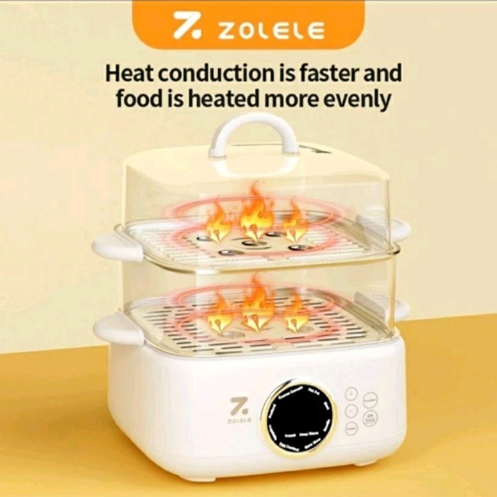 Zolele Es931 Panci Kukus Listrik Multifungsi 3L Electric Steamer