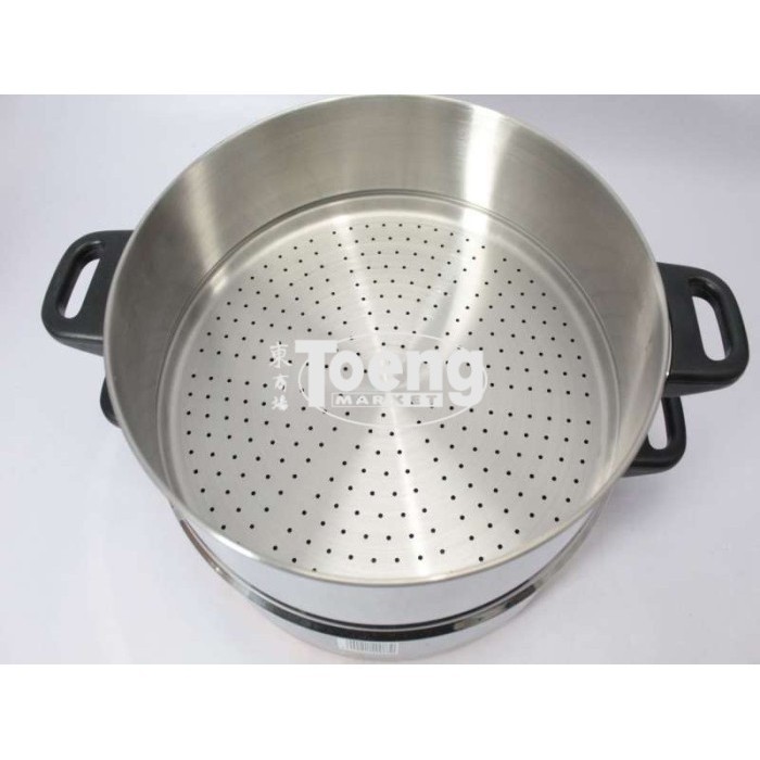 Langseng Orozeta 33Cm Susun 2 Ss / Panci Steamer Stainless Maspion