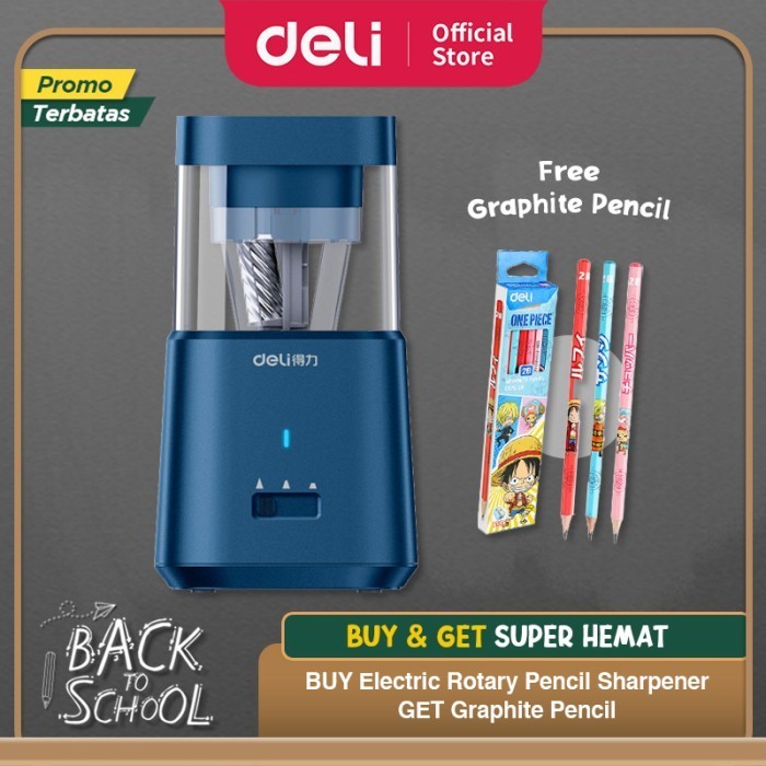 

Deli Electril Pencil Sharpener / R Otomatis Dengan 71205