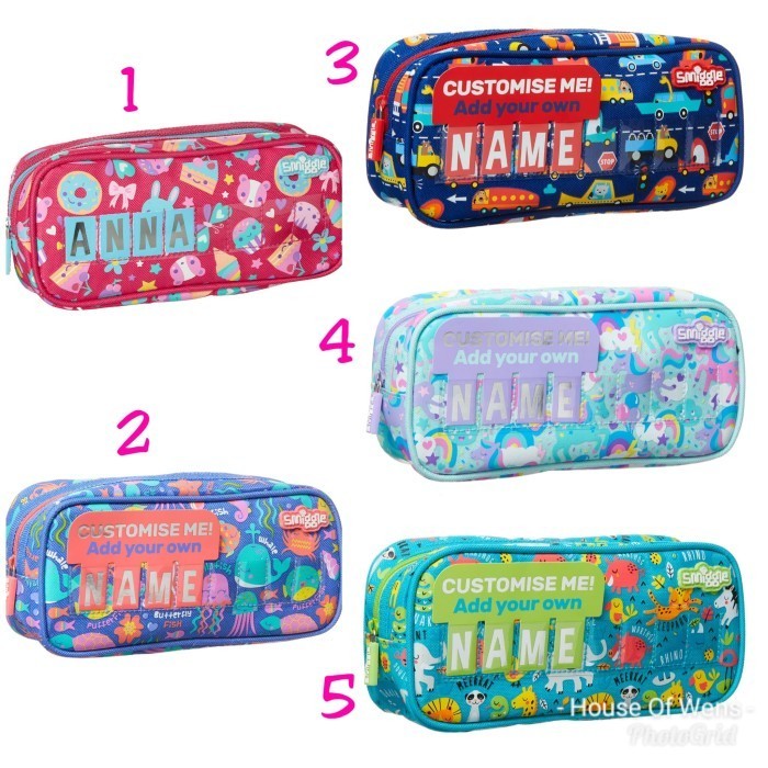 

SMIGGLE SKIP TEENY TINY ID PENCIL CASE - TEMPAT PENSIL NAMA SMIGGLE