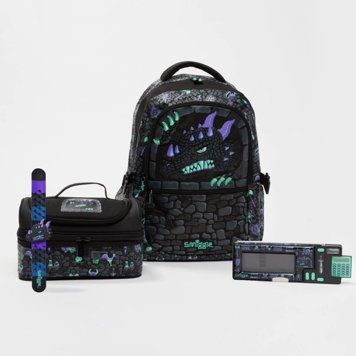 

Smiggle Bap Attach Hey Black Dino - IGL444243BLK