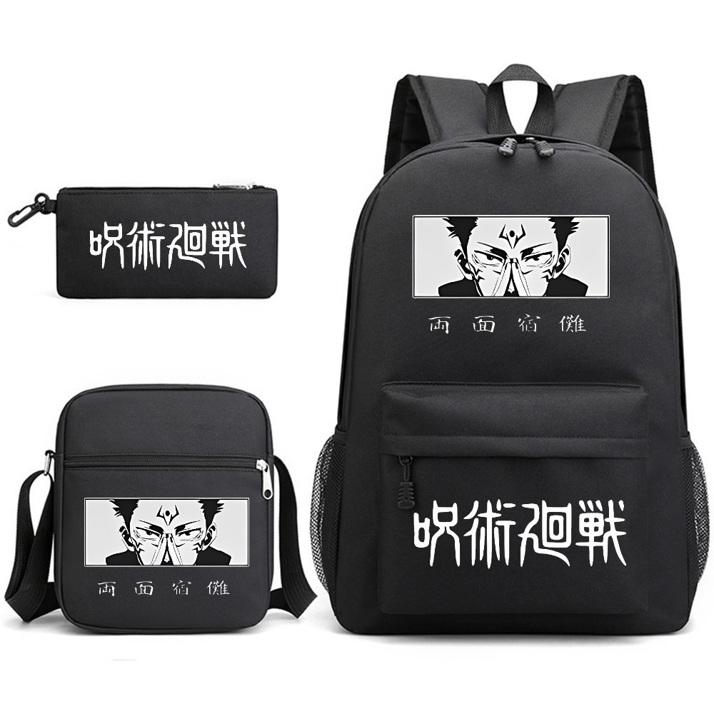 

Ransel Anime Jujitsu Kaisen 3 Buah/Set untuk Anak Usia 6-18 Tahun Tas Sekolah Gojo Satoru Yuji Itadori Tas Buku Tas Bahu Tas Pensil Hadiah Siswa