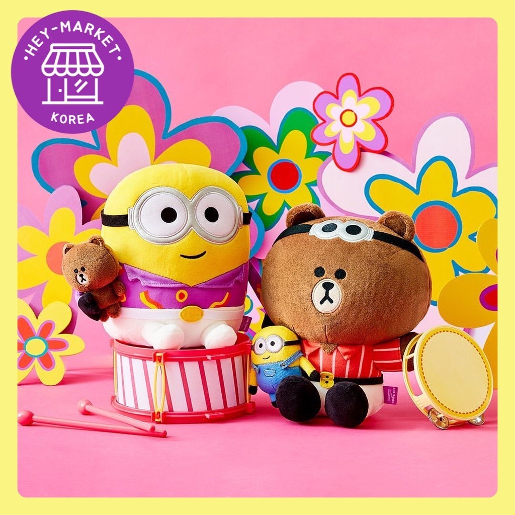 

[Line Friends] ❤️Brown x Minion Edisi Terbatas❤️ Kantong / Organizer / Pesona Tas / Mainan / Hadiah Anak-anak / Kado / Boneka / Kompatibel dengan casing Airpod
