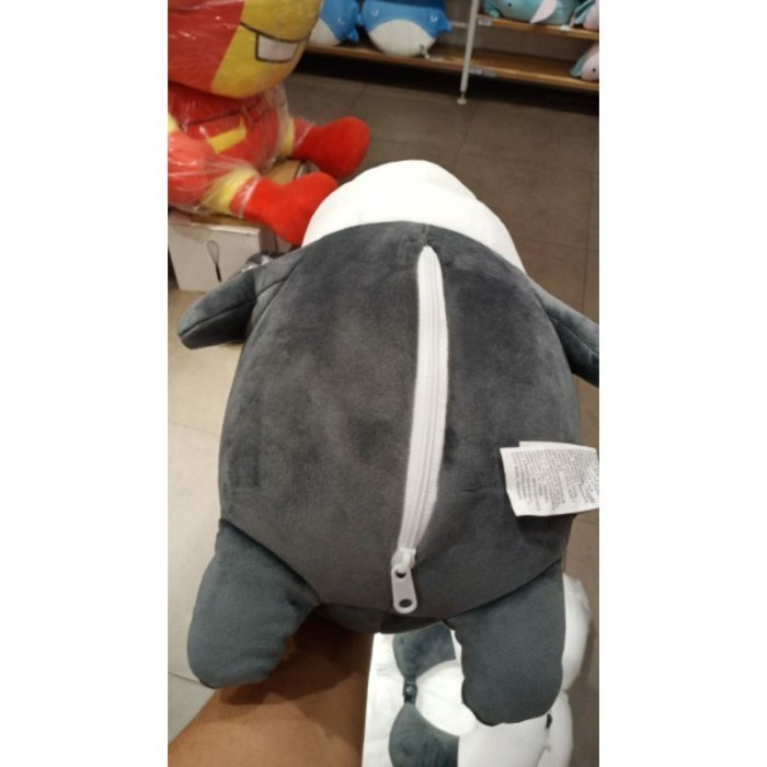 Um 2 In 1 We Bare Bears X Miniso U Pillow Bantal Leher Boneka Multifungsi