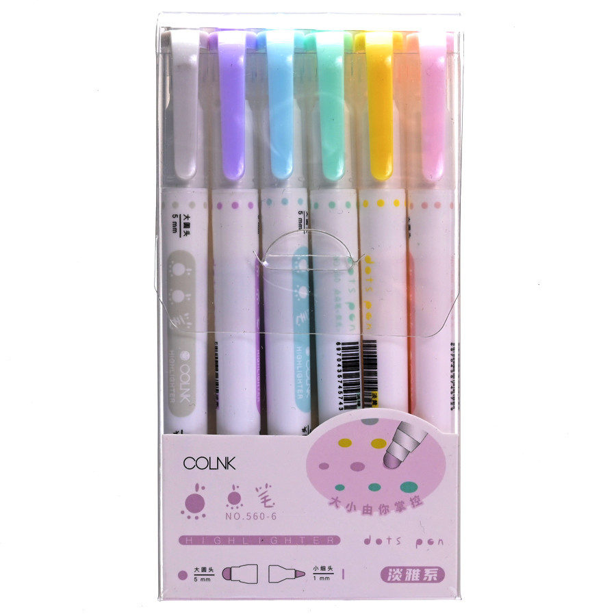 

Rambla - Bunny & Klin Highlighter Dot Sharp Double Head Pastel