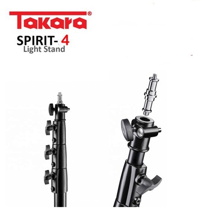 Takara Spirit 4 Lightstand With Air Cushion - Stand Lampu Led Tripod
