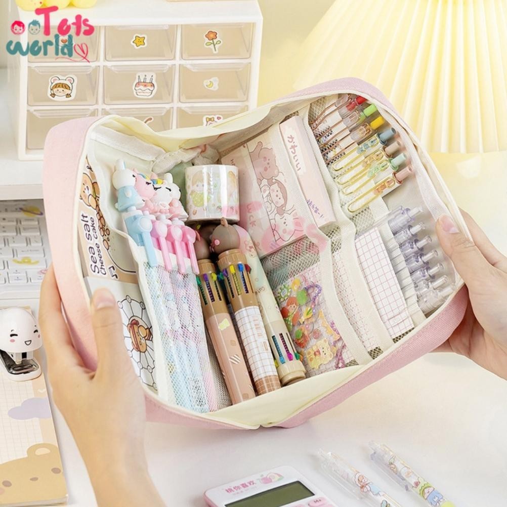 

Tempat Pensil Alat Tulis Kreatif Multifungsi Tas Perlengkapan Kantor Dan Anak Sekolah | Kotak Pensil Perlengkapan Kantor Stationary Bag (6.6)