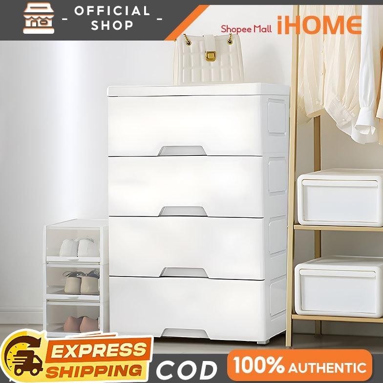 Lemari Plastik Susun / Lemari Pakaian Anak / 48*30*113CM - Putih